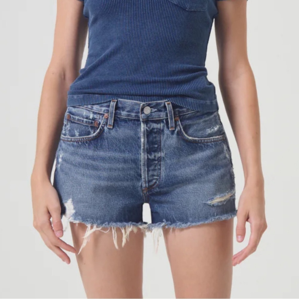 Agolde Denim vintage style distressed cut off jean Shorts size 29